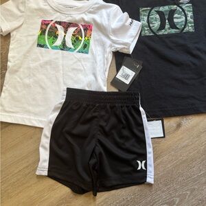 Hurley Kids' White and Black Logo Set